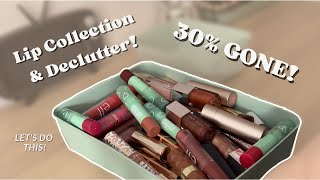 LIP COLLECTION AND DECLUTTER! | END OF YEAR DECLUTTER!