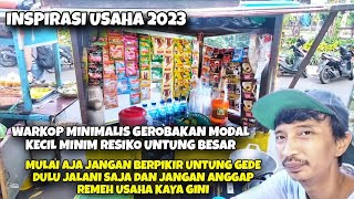 USAHA WARUNG KOPI MINIMALIS PINGGIR JALAN SEPERTI INI PALING MENGUNTUNGKAN