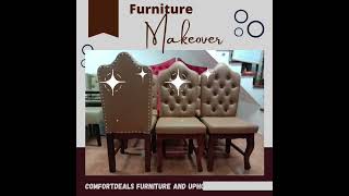 Old Dining Chair Makeover (Upholstery, Refurbish, Repair, Revarnish)