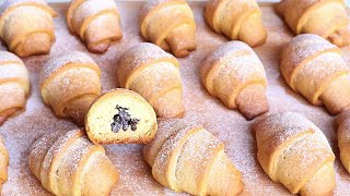 Медовые рогалики с начинкой 🥐Вкусняшка к чаю на скорую руку! Медовое печенье/Honey cookie