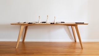 DIY Dining Table | Mid Century Modern - Woodworking