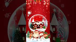 Christmas snowman red crystal family par Animated