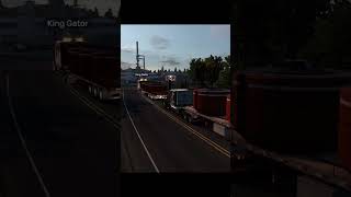 in a convoy trucking #pov #americantrucksimulator #shortvideo