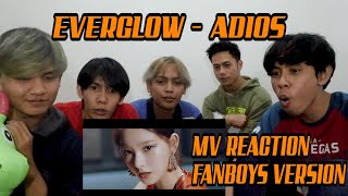 EVERGLOW - ADIOS MV REACTION FANBOYS VERSION | visualnya aduh