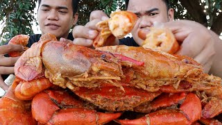 OUTDOOR COOKING | GINATAANG ULANG + CRAB MUKBANG (HD)