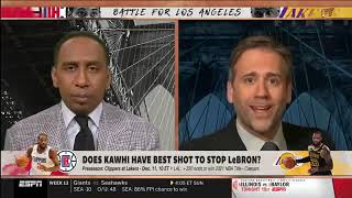 Stephen A  Smith ROAST Max after he says Kawhi have best shot to stop LeBron James