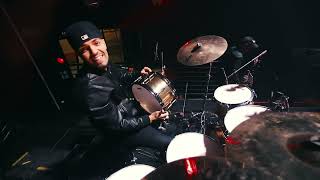 Drummer for Romeo Santos playing Canopus ASH drums USA tour