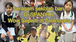 Intip keseruan nyari seragam baru uni kay n adik qiana sekolah di barcelona spanyol