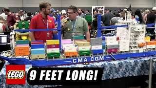 Huge LEGO Container Ship CMA CGM Herodote – 9 Feet Long!