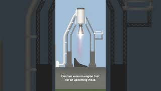 VLE-10 Rocket engine testing. #shorts #spaceflightsimulator #pc