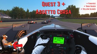 This Car On This Track is _______   | Quest 3 Sim Racing + AC + Fanatec