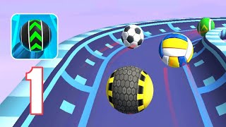 Mega Rolling Balls Stunt Games ~ Gameplay e.1 ~ Level 1-5