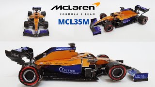 How to make Formula 1 Car Mclaren MCL35M from paper | Daniel Ricciardo