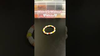 This is why we always use white 🥳😅🤍 #fypシ #bracelets #makethisgoviral #smallbizz #smallbusiness