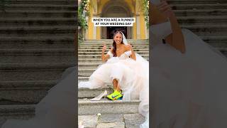 RUNNING SHOES always with me 😂 Even at my WEDDING DAY 👰🏻‍♀️ #running #wedding