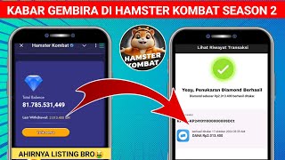 AKHIRNYA JP💵 LANGKAH CEPAT CARA MENCAIRKAN DIAMOND DARI HAMSTER KOMBAT KE SALDO DANA - 100% BERHASIL