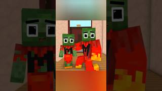 Monster School. Baby Zombie finds his father.Minecraft Animation #minecraft #shorts