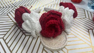 Corona de flores a crochet #crochet #tejer