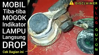 Penyebab mobil tiba-tiba tidak bisa distarter (Lampu kabin langsung redup saat distarter)