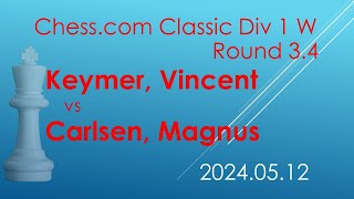 Keymer, Vincent/Carlsen, Magnus/Chess.com Classic Div 1 W/2024.05.12/Round 3.4