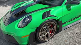 Heavily Swirled Porsche GT3 RS!? Python Green ! 😵‍💫