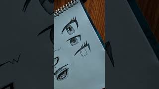 Drawing Anime Eye In Timelapse #shorts