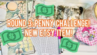 Budget/Savings Video: Round 3 Penny Savings Challenge + New Etsy Item!!