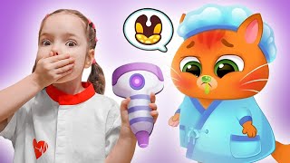 Collection for kids about the kitten Bubbu and Nastya | Nastya treats Bubbu in the hospital