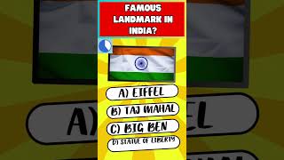 Famous Landmark In India Is #quiz