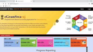 eGramswaraj Portal-Intro  Ministry of Panchayati Raj