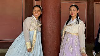 Tibetan girls in Hanbok 🇰🇷👘|| Gyeongbokgung Palace,South Korea || Tibetan Vlogger