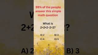 Test Your Math Skills - Quick Math Expression Quiz #math #aptitude #youtubeshorts #brainteaser