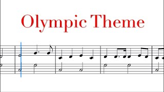 Olympic Theme | Very EASY Piano Tutorial Play Along | John Williams | SHEET Music