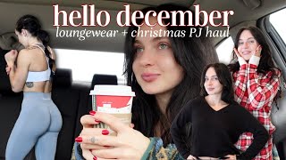 VLOGMAS | loungewear + xmas pj HAUL, shopping, baking, gym with me, car breakdown :]