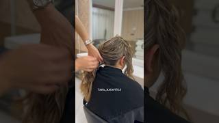 آموزش شنیون فوری و نچرال fast chignon #hairdresser #hairstylehairstyle #hairtutorial #hair