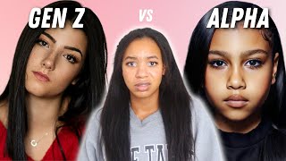 gen z vs. gen alpha pretty