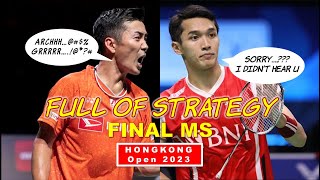 HIGHLIGHT GAME-1 | JONATHAN CHRISTIE  VS KENTA NISHIMOTO| MS FINAL HONGKONG OPEN 2023