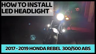 HOW TO INSTALL LED HEADLIGHT ON A MOTORCYCLE