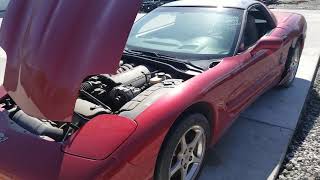 AC1163  2001 C5 CORVETTE 5.7L LS1 ENGINE PULLOUT OKAUTOPARTSMS