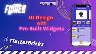 FlutterBricks - Flutter UI Design with pre-built widgets | flutter vscode extension. [2022]