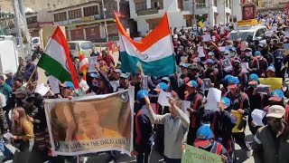 people of ladakh solidarity with His Holiness the 14th Dalai Lama Gyalwa Tenzin Gyatso ladakh today