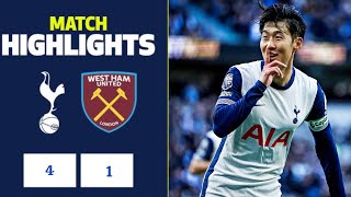 토트넘 스퍼스 vs 웨스트햄 유나이티드 (4-1) Premier league Highlights | Tottenham vs West Ham | Spurs vs West Ham