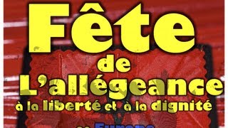 Appel à "La fête d'allégeance à la LIBERTE et à la DIGNITE en Europe", sous-titré en français