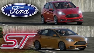 Forza 7 - Fiesta ST vs Focus ST - Top Gear RACE!