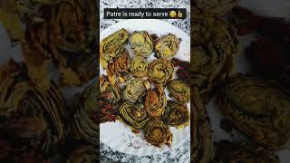 patra recipe || arbi ke pattho ke pakode || gujarati patra recipe #shorts