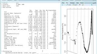 CTD analysis in R, using the oce package