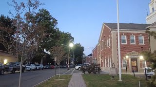 Evening walk in Nutley, NJ | E High St at Franklin Ave to Hillside Ave to around the library