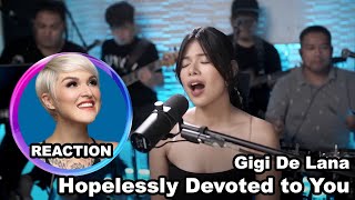 Vocal Coach Reacts to GiGi De Lana - Hopelessly Devoted to You #vocalcoachreacts #gigidelana