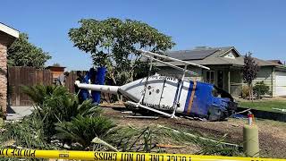 Helicopter Crash Front Yard * Fresno Ca. * Helicopter Crash