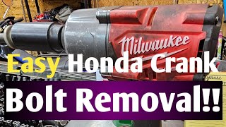 Best way to remove Honda Crank Bolt (Lisle 77080)